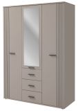 Kleiderschrank Jolly in Kaschmir  Kinder-/Jugendzimmer Dreht�renschrank 3-t�rig mit Spiegel 135 x 190 cm