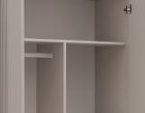 Kleiderschrank Jolly in Kaschmir Kinder-/Jugendzimmer Dreht�renschrank 2-t�rig mit Spiegel 90 x 190 cm