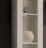 Wohnwand Option in Kaschmir Schrankwand 4-teilig h�ngend mit LED, 260 x 170 cm