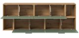 Sideboard Onawa in Gr�n und Artisan Eiche Kommode h�ngend / stehend 176 cm, Soft-Close