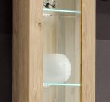 Wohnwand Option in Jackson Eiche Schrankwand 5-teilig h�ngend mit LED und Push-To-Open, 260 x 170 cm
