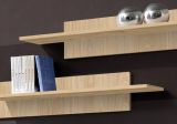 Wohnwand Option in Jackson Eiche Schrankwand 5-teilig h�ngend mit LED und Push-To-Open, 260 x 170 cm