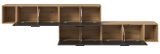 Sideboard Onawa in Grau und Artisan Eiche Stauraumschrank 277 cm, Soft-Close