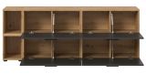 TV-Lowboard Onawa in Grau und Artisan Eiche TV-Unterteil h�ngend / stehend 176 cm, Soft-Close