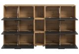Sideboard Onawa in Grau und Artisan Eiche Kommode 176 cm, Soft-Close