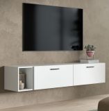 TV-Lowboard Onawa in wei� TV Unterteil h�ngend / stehend 176 cm