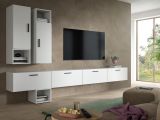 TV-Lowboard Onawa in wei� TV Unterteil h�ngend / stehend 176 cm