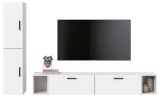 Wohnwand Onawa in wei� Wohnkombination h�ngend / stehend 249 x 184 cm