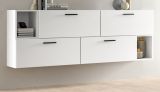 Sideboard Onawa in wei� Kommode h�ngend / stehend 176 cm, Soft-Close