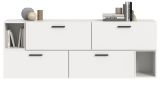 Sideboard Onawa in wei� Kommode h�ngend / stehend 176 cm, Soft-Close