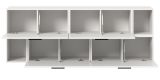 Sideboard Onawa in wei� Kommode h�ngend / stehend 176 cm, Soft-Close