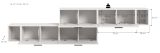 Sideboard Onawa in wei� Stauraumschrank 277 cm, Soft-Close