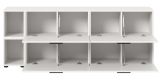 TV-Lowboard Onawa in wei� TV-Unterteil h�ngend / stehend 176 cm, Soft-Close
