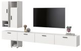 Wohnwand Onawa in wei� Wohnkombination h�ngend / stehend 300 x 178 cm