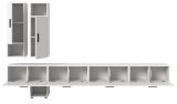 Wohnwand Onawa in wei� Wohnkombination h�ngend / stehend 300 x 178 cm