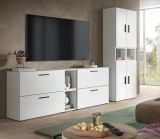 Stauraumschrank Onawa in wei� Mehrzweckschrank 65 x 178 cm