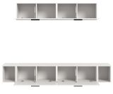 Wohnwand Onawa in wei� Wohnkombination 202 x 184 cm, Soft-Close
