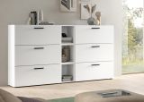 Sideboard Onawa in Grau und Artisan Eiche Kommode 176 cm, Soft-Close