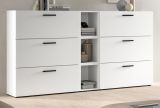 Sideboard Onawa in Grau und Artisan Eiche Kommode 176 cm, Soft-Close