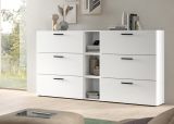 Sideboard Onawa in Grau und Artisan Eiche Kommode 176 cm, Soft-Close