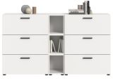 Sideboard Onawa in Grau und Artisan Eiche Kommode 176 cm, Soft-Close
