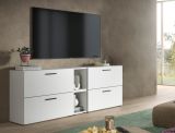 TV-Lowboard Onawa in wei� TV-Unterteil h�ngend / stehend 176 cm, Soft-Close