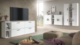 TV-Lowboard Onawa in wei� TV-Unterteil h�ngend / stehend 176 cm, Soft-Close