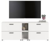 TV-Lowboard Onawa in wei� TV-Unterteil h�ngend / stehend 176 cm, Soft-Close