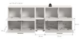 TV-Lowboard Onawa in wei� TV-Unterteil h�ngend / stehend 176 cm, Soft-Close