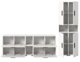 Wohnwand Onawa in wei� Wohnkombination 256 x 178 cm, Soft-Close