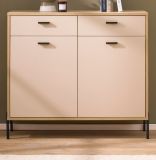Kommode Ingar in Kaschmir und Eiche Sideboard 105 cm, Soft-Close