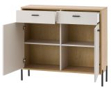 Kommode Ingar in Kaschmir und Eiche Sideboard 105 cm, Soft-Close