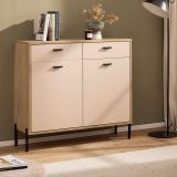Kommode Ingar in Kaschmir und Eiche Sideboard 105 cm, Soft-Close