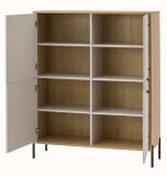 Highboard Ingar in Kaschmir und Eiche Kommode 115 x 140 cm, Soft-Close