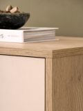 Highboard Ingar in Kaschmir und Eiche Kommode 115 x 140 cm, Soft-Close