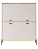 Highboard Ingar in Kaschmir und Eiche Kommode 115 x 140 cm, Soft-Close