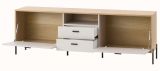 TV-Lowboard Ingar in Kaschmir und Eiche TV Unterteil 195 x 64 cm, mit Soft-Close und Komforth�he
