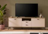 TV-Lowboard Ingar in Kaschmir und Eiche TV Unterteil 195 x 64 cm, mit Soft-Close und Komforth�he