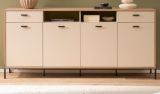 Sideboard Ingar in Kaschmir und Eiche Kommode 205 cm, Soft-Close