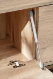 TV-Lowboard Set Public in Wotan Eiche, Flat-TV Unterschrank h�ngend mit Akustikpaneel, 180 cm