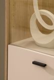 Wohnwand Ingar in Kaschmir und Eiche Wohnkombination 349 cm, mit Soft-Close