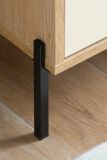 Wohnwand Ingar in Kaschmir und Eiche Wohnkombination 384 cm, mit Soft-Close