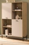 Wohnwand Ingar in Kaschmir und Eiche Wohnkombination 320 cm, mit Soft-Close
