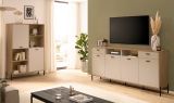 Wohnwand Ingar in Kaschmir und Eiche Wohnkombination 320 cm, mit Soft-Close