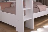 Parisot Etagenbett Leo in wei� Kinder und Jugendzimmer Hochbett 90 x 200 cm