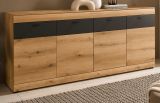 Sideboard Assina in Evoke Eiche und grau matt Kommode 200 cm, Soft-Close