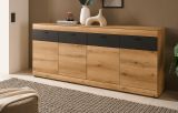 Sideboard Assina in Evoke Eiche und grau matt Kommode 200 cm, Soft-Close