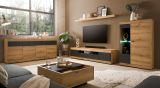 Sideboard Assina in Evoke Eiche und grau matt Kommode 200 cm, Soft-Close