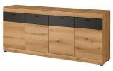 Sideboard Assina in Evoke Eiche und grau matt Kommode 200 cm, Soft-Close