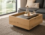 Couchtisch Assina in Evoke Eiche und grau matt Beistelltisch quadratisch 75 x 75 cm